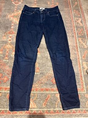 PAIGE Navy Straight Leg Jeans